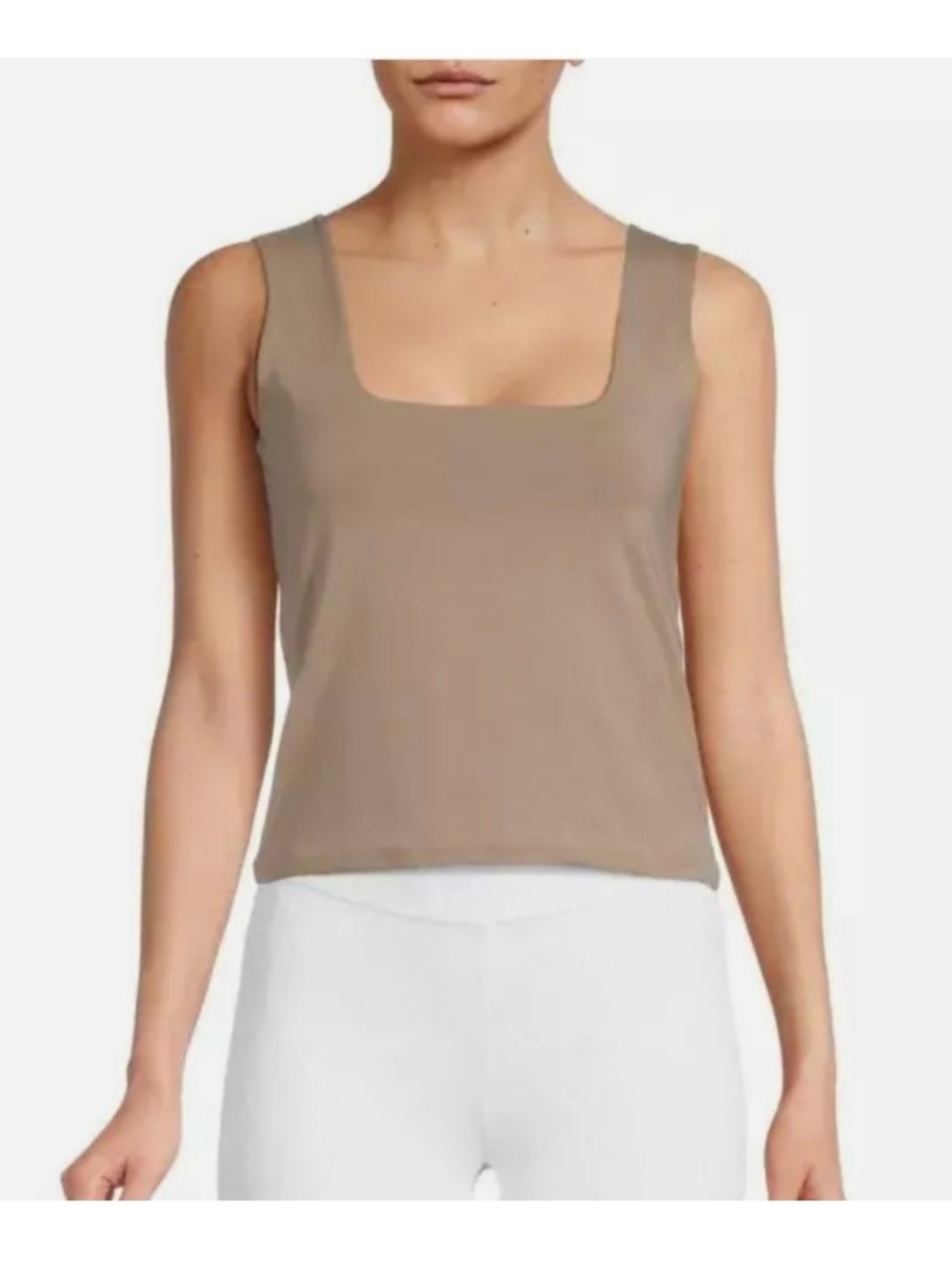 Vince Square-Neck Tank Top in Taupe NWOT